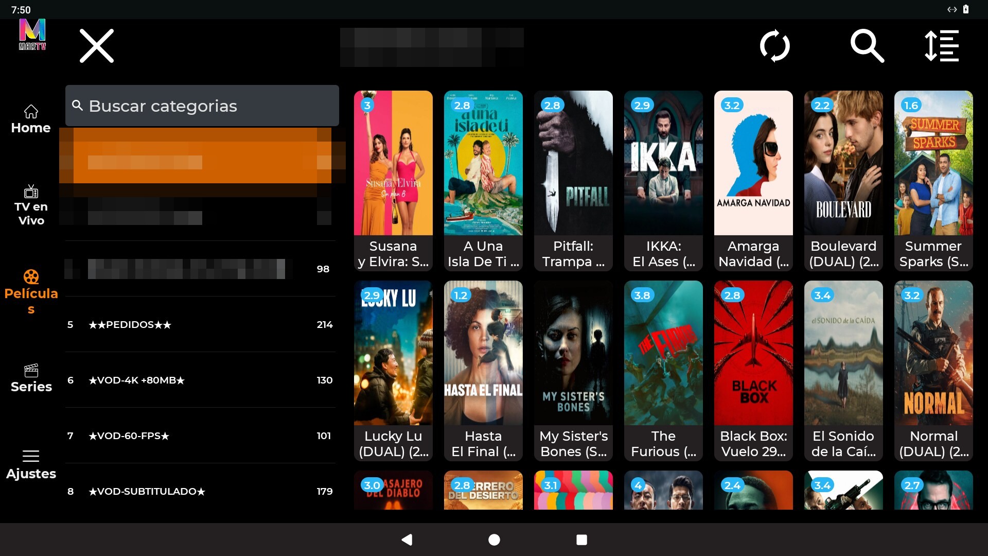 Dev Player 4K — Películas