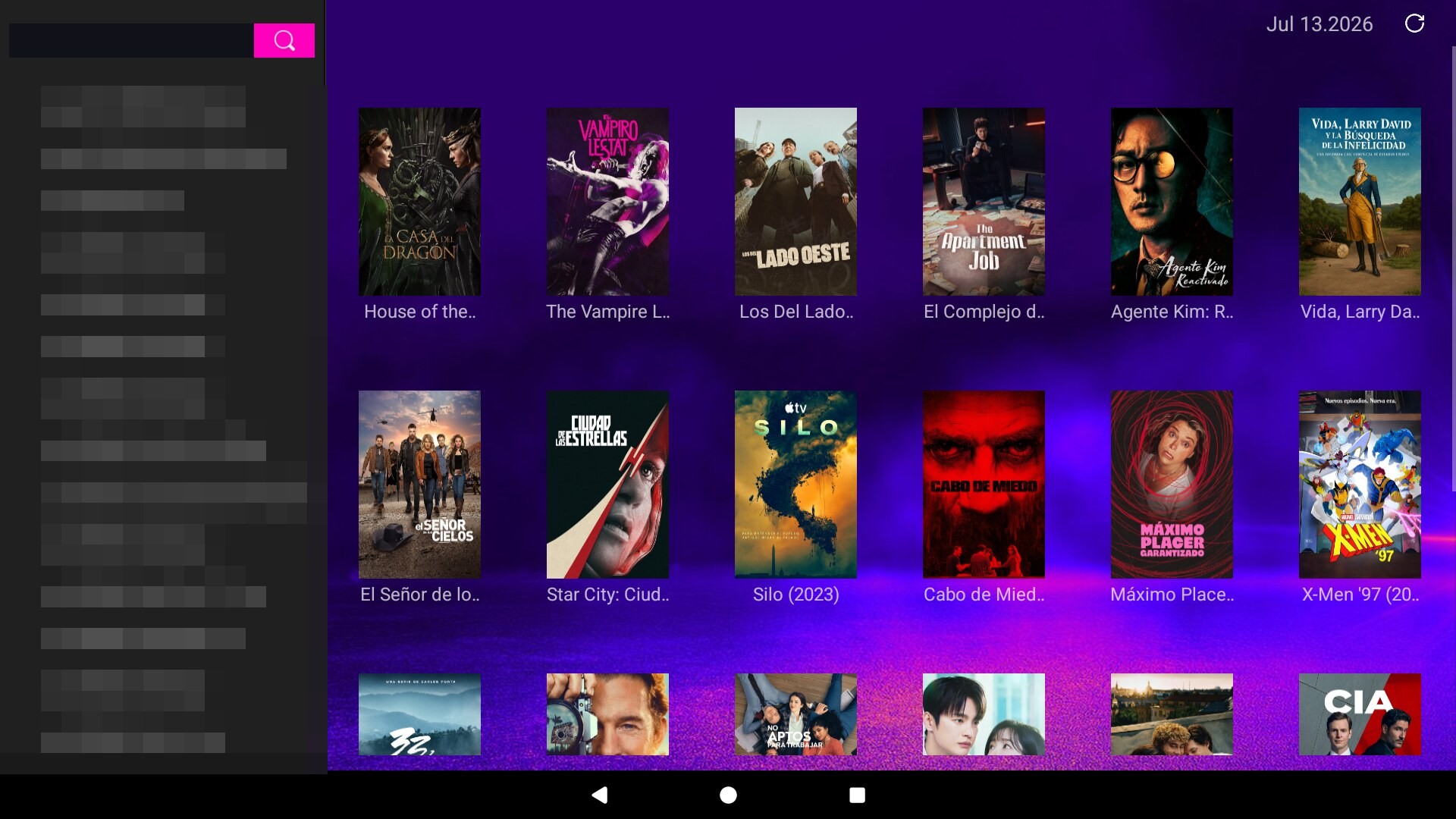 6 estilo android LAUNCHER — Películas y series