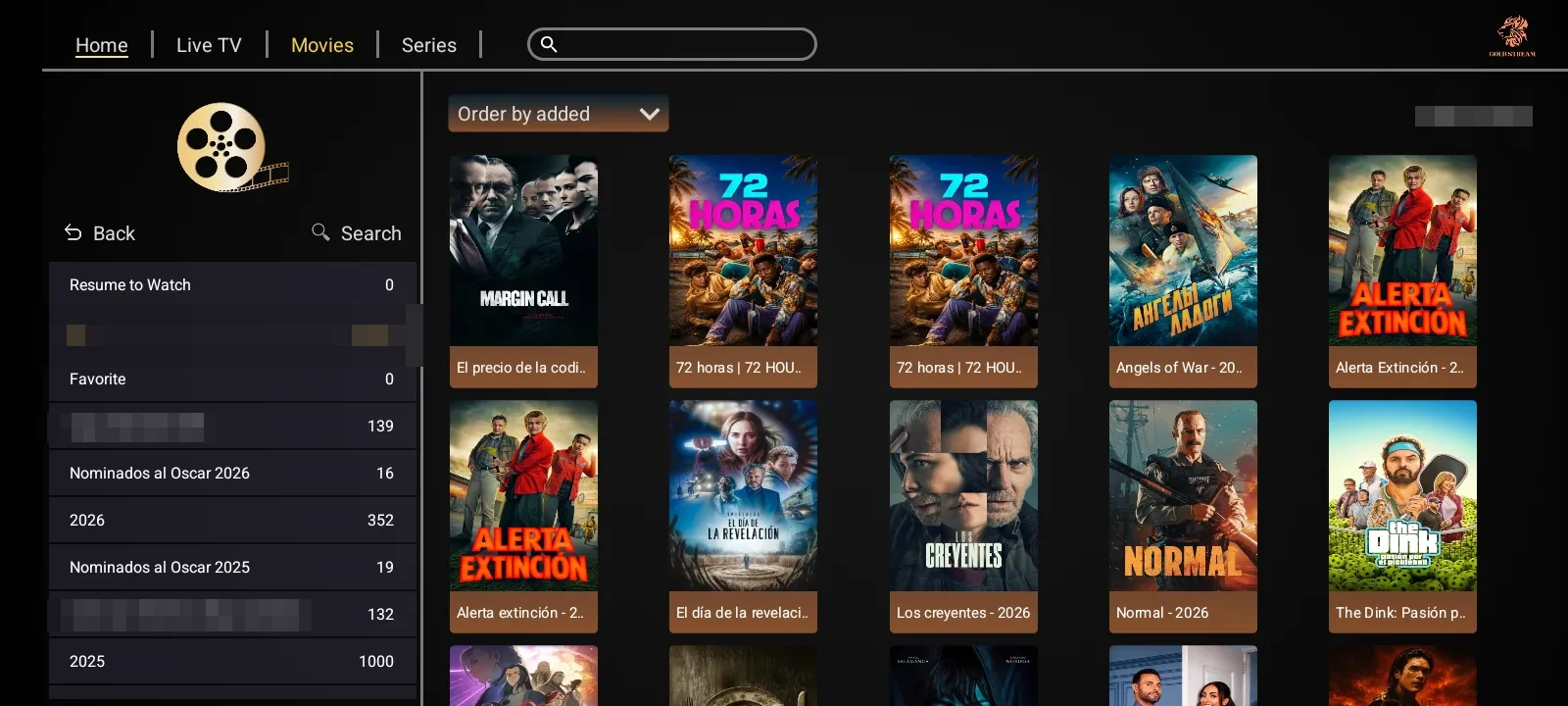 IBO GOLD - Peliculas en grilla de caratulas