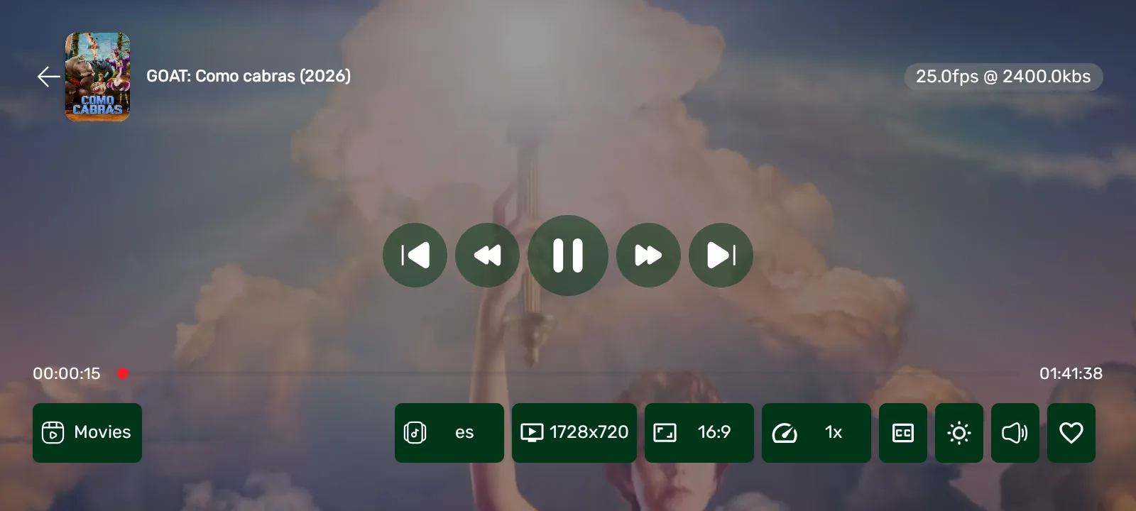 IBO ONE Player - Reproductor de películas con audio, subtítulos, calidad y velocidad