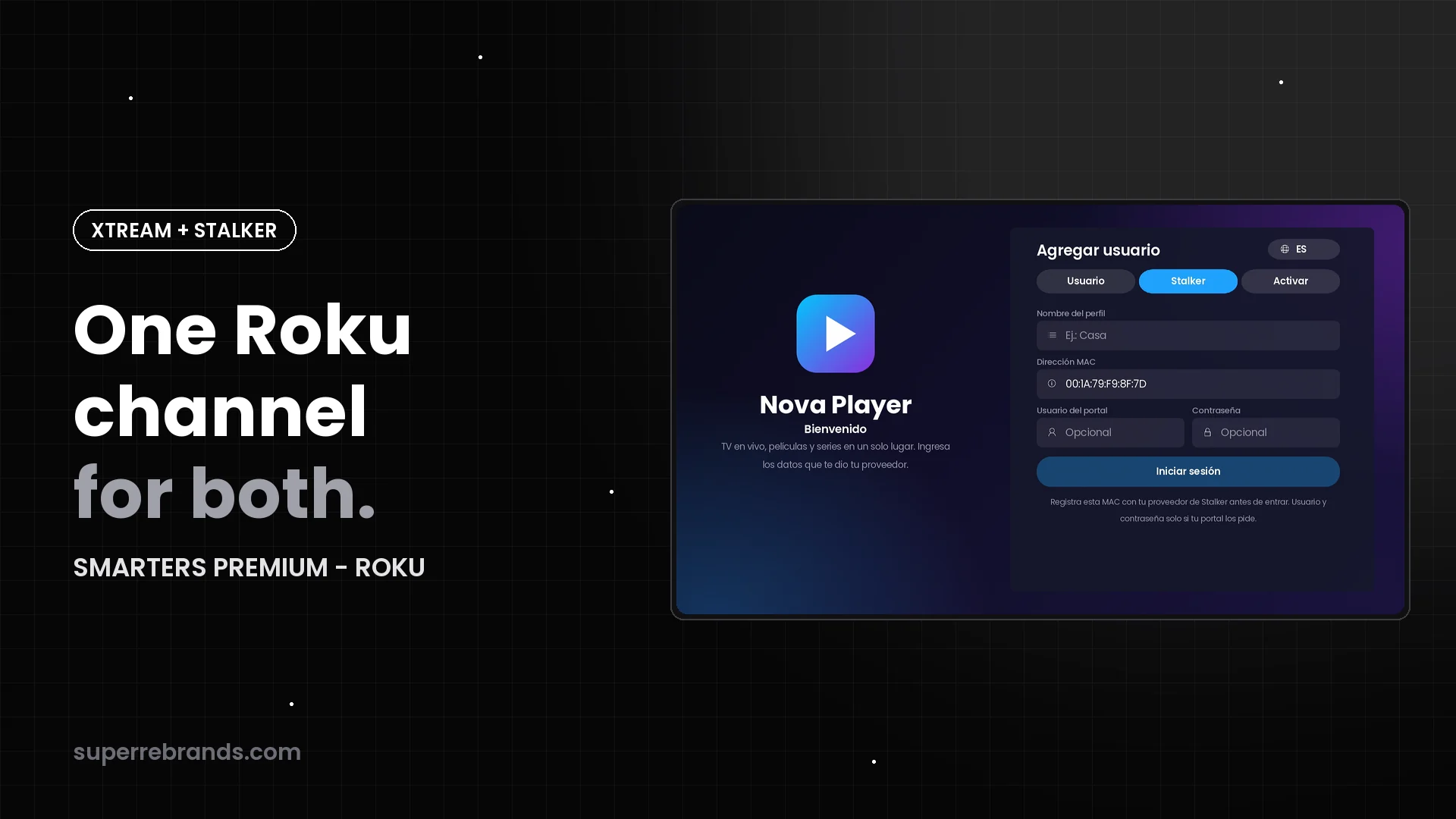 Xtream Codes and Stalker Portal customers on Roku: one channel for both