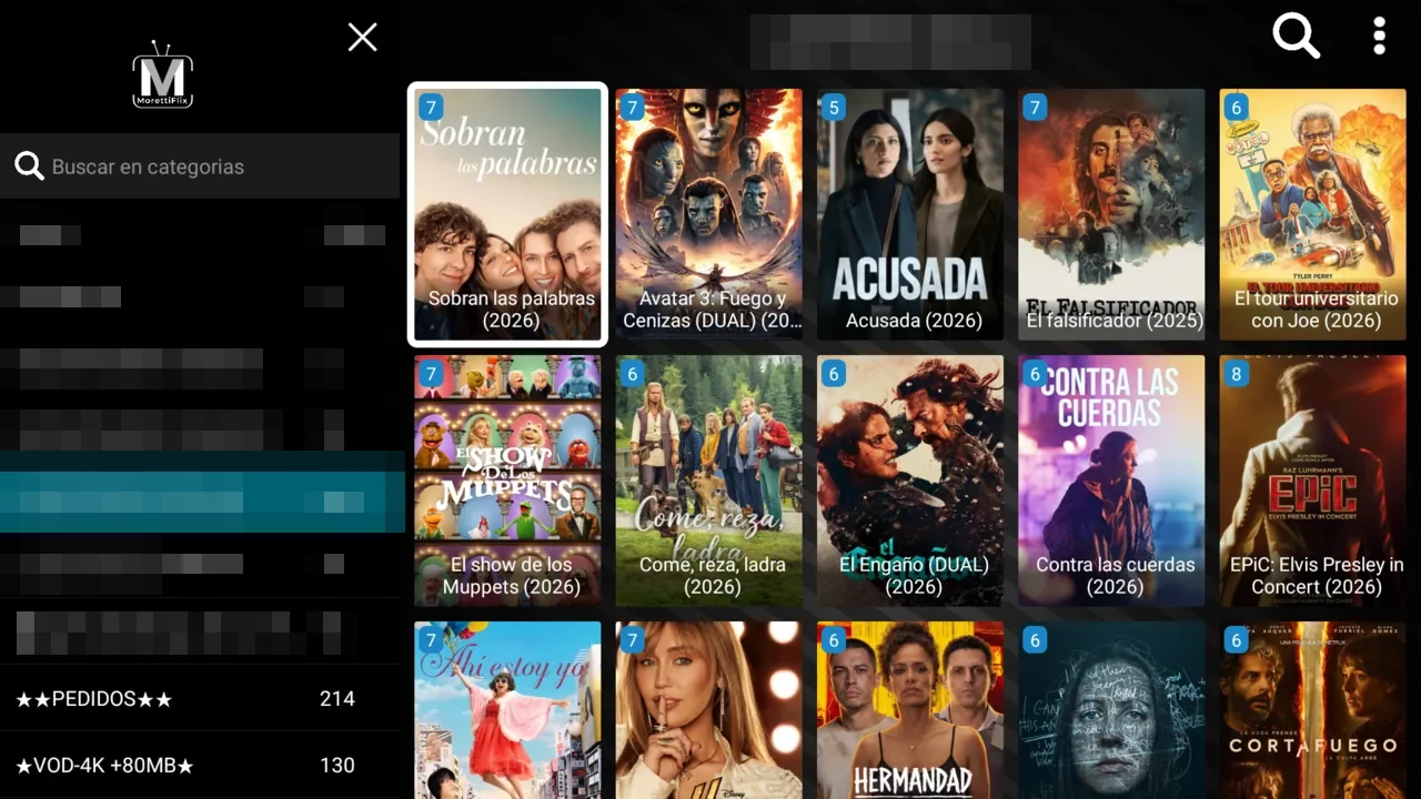 SMARTERS V5 GLASS — cinema (VOD) with TMDB