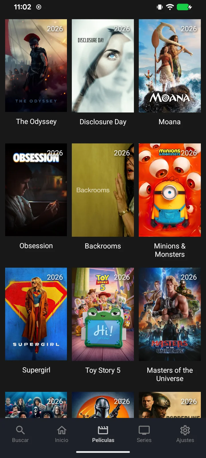 Streamflix - Peliculas en grilla de caratulas