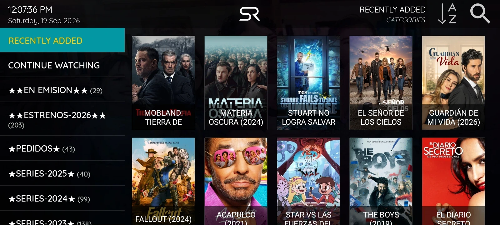 Biblioteca de series de XCIPTV 2100