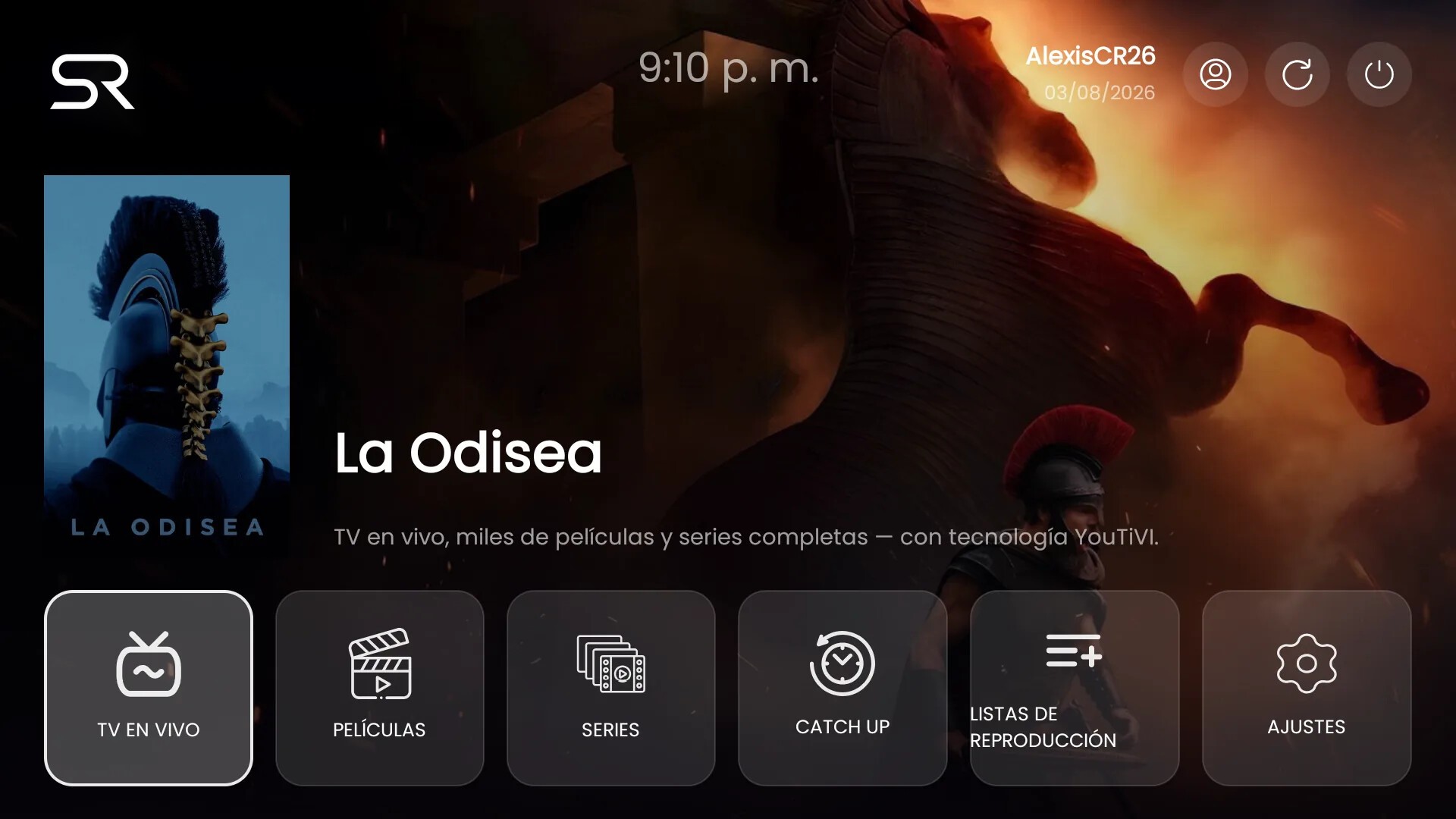 YOUTIVI ULTRA 6 TOPICS: a branded IPTV app with 6 home themes and free demos